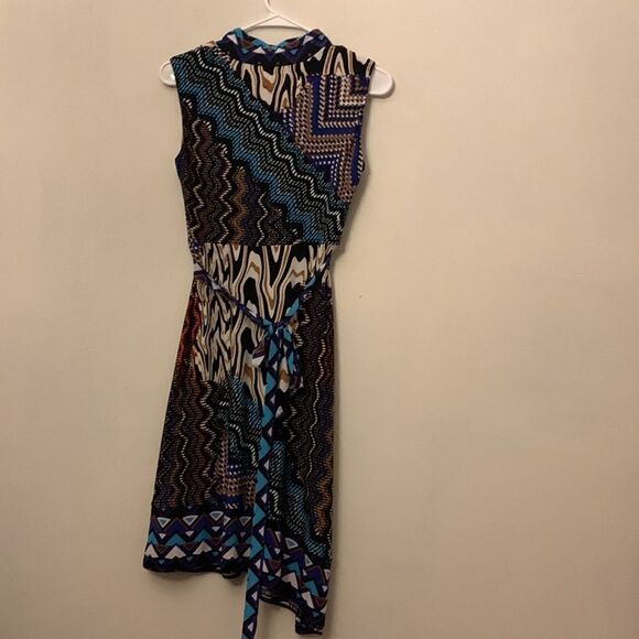 Nine West multicolored sleeveless dress Size 2 - Picture 4 of 9